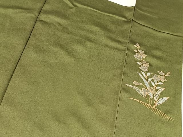 平和屋着物●訪問着　草花文　暈し染め　正絹　逸品　BAAX9655yc