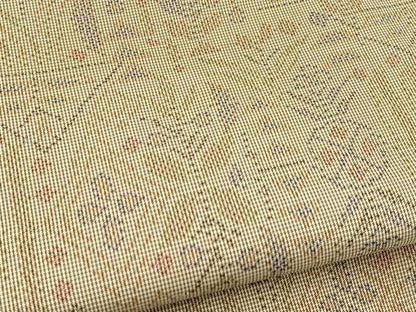 平和屋着物■本場大島紬　幾何学文様　正絹　逸品　BAAX9661yc