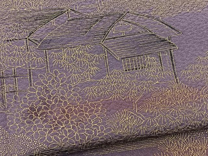 平和屋着物■訪問着　御所解風景文　暈し染め　金彩　正絹　逸品　BAAX9663yc