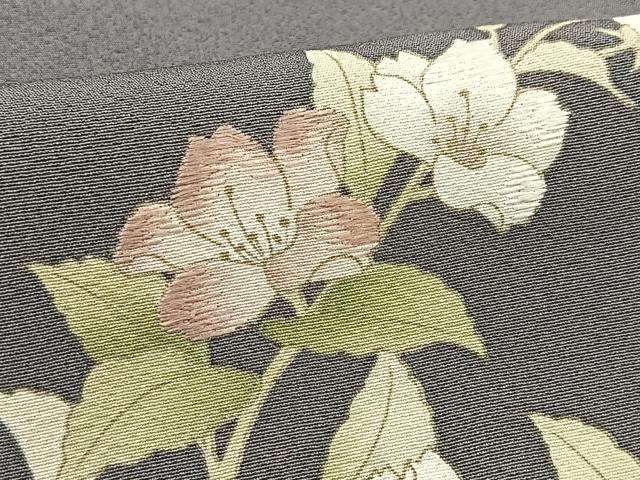 平和屋着物●訪問着　刺繍　草花文　正絹　逸品　BAAX9673yc