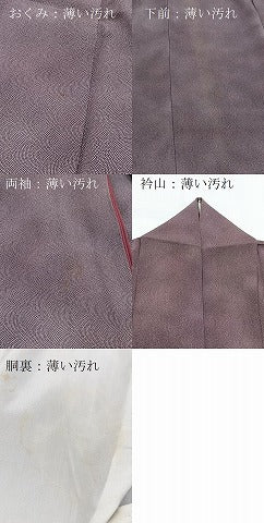 平和屋着物■上質な小紋　鮫小紋柄　暈し染め　正絹　逸品　BAAX9675yc