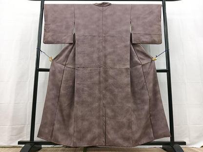 平和屋着物■上質な小紋　鮫小紋柄　暈し染め　正絹　逸品　BAAX9675yc