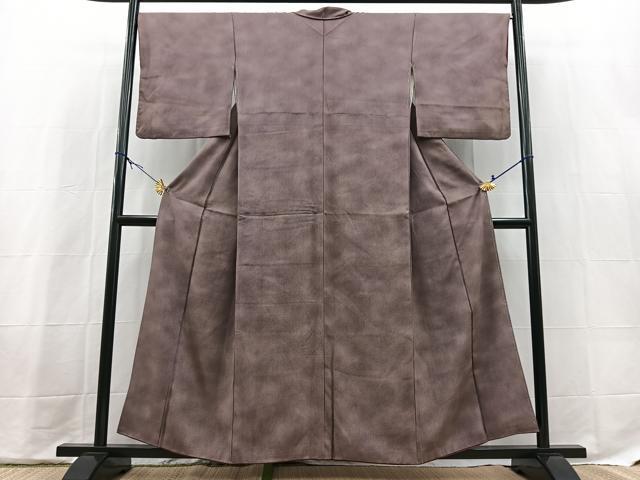 平和屋着物■上質な小紋　鮫小紋柄　暈し染め　正絹　逸品　BAAX9675yc