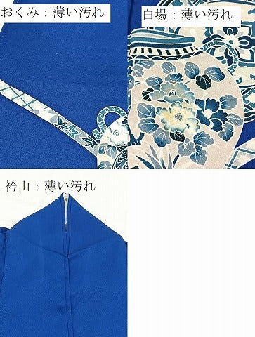 平和屋着物■訪問着　陶器花鳥文　正絹　逸品　BAAX9688yc