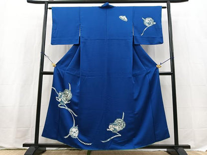 平和屋着物■訪問着　陶器花鳥文　正絹　逸品　BAAX9688yc