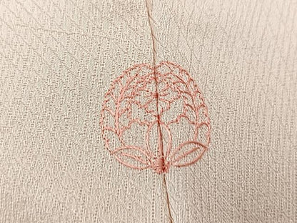 平和屋着物■訪問着　刺繍　草花文　暈し染め　正絹　逸品　BAAX9691yc