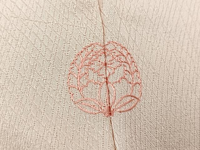 平和屋着物■訪問着　刺繍　草花文　暈し染め　正絹　逸品　BAAX9691yc