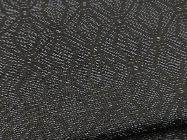 平和屋着物■本場大島紬　麻の葉文様　正絹　逸品　BAAX9710yc