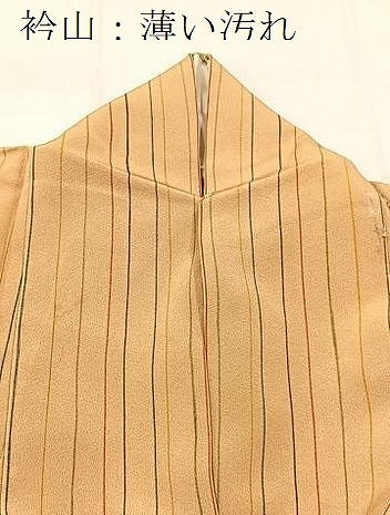 平和屋着物■上質な小紋　縞　正絹　逸品　BAAX9721yc