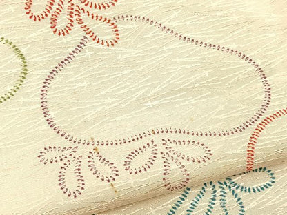 平和屋着物■上質な小紋　光琳松　正絹　逸品　BAAX9726yc