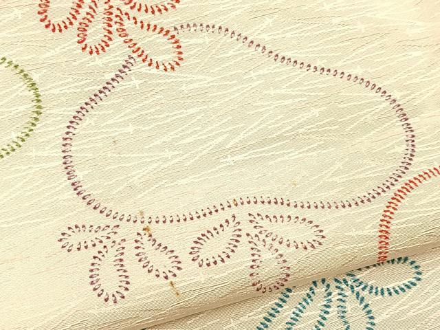 平和屋着物■上質な小紋　光琳松　正絹　逸品　BAAX9726yc