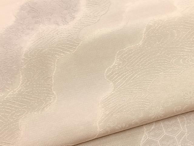 平和屋着物●上質な小紋　地紋起こし　道長花地紋　正絹　逸品　BAAX9735yc