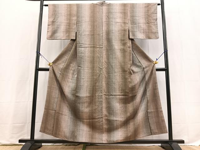 平和屋着物■上質な紬　霞文　正絹　逸品　BAAX9736yc