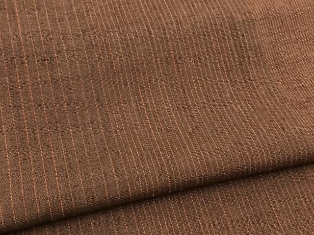 平和屋着物■上質な紬　縞　正絹　逸品　BAAX9737yc