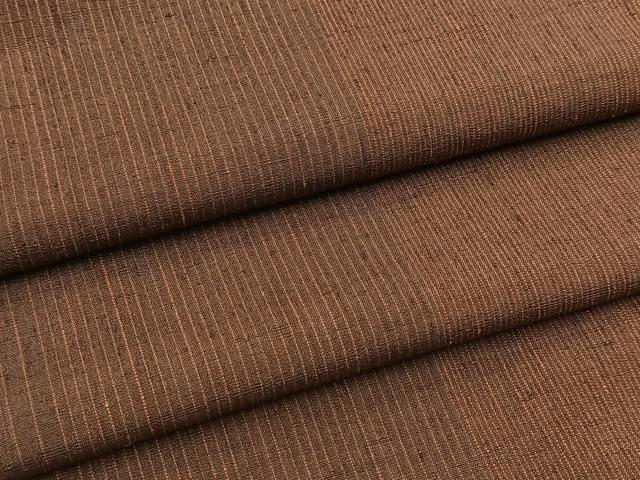 平和屋着物■上質な紬　縞　正絹　逸品　BAAX9737yc