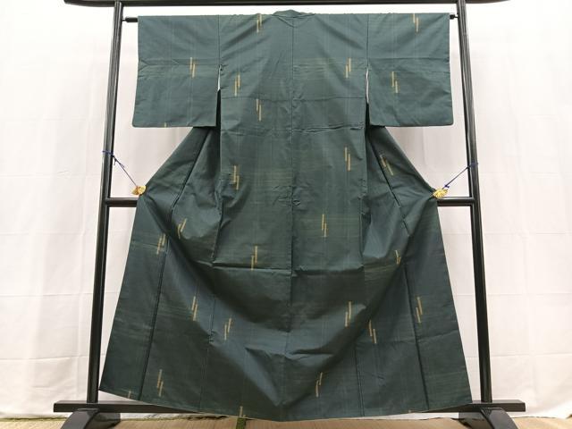 平和屋着物■本場大島紬　7マルキ　幾何学文様　正絹　逸品　BAAX9738yc