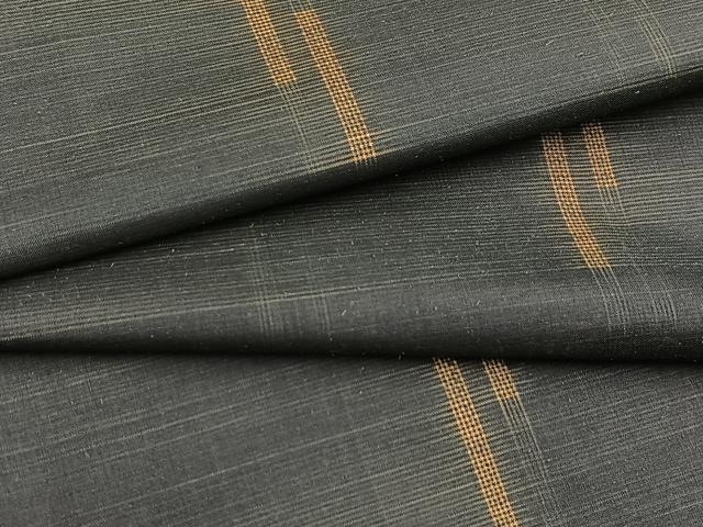 平和屋着物■本場大島紬　7マルキ　幾何学文様　正絹　逸品　BAAX9738yc