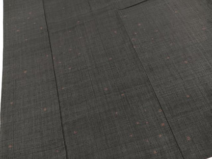 平和屋着物■上質な紬　井桁絣　正絹　逸品　BAAX9739yc