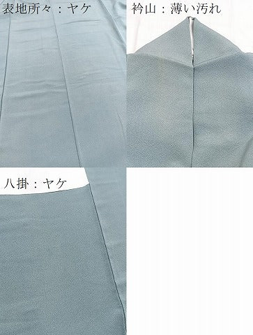 平和屋着物■上質な色無地　藍鼠色　正絹　逸品　BAAX9740yc