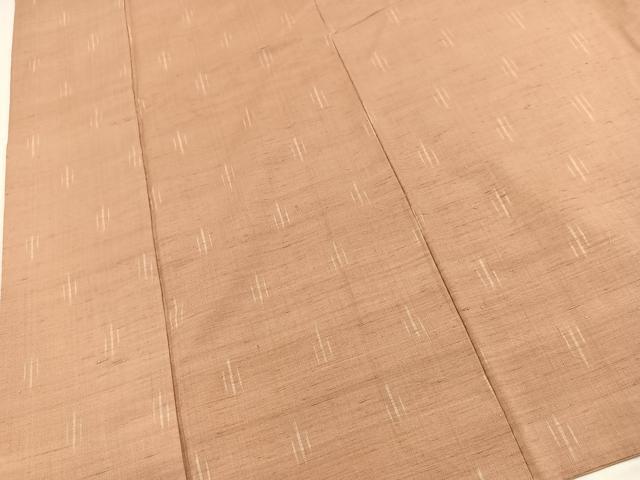 平和屋着物■上質な紬　絣文様　正絹　逸品　BAAX9745yc
