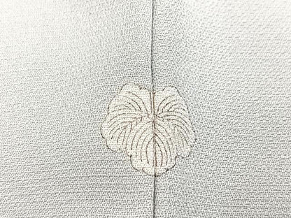 平和屋着物●訪問着　駒刺繍　草花文　金彩　正絹　逸品　BAAX9749yc