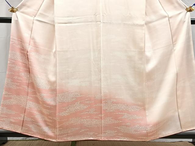 平和屋着物■訪問着　霞文　暈し染め　正絹　逸品　BAAX9750yc