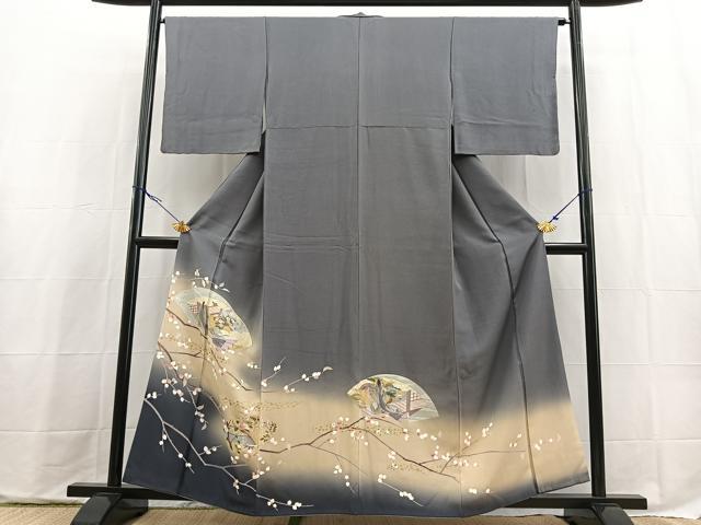 平和屋着物■色留訪問着　十二単　暈し染め　金彩　正絹　逸品　BAAX9751yc