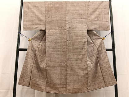 平和屋着物■男性　紬　絣文様　正絹　逸品　未使用　BAAX9752yc