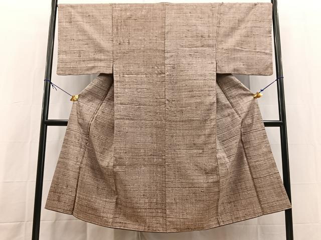 平和屋着物■男性　紬　絣文様　正絹　逸品　未使用　BAAX9752yc