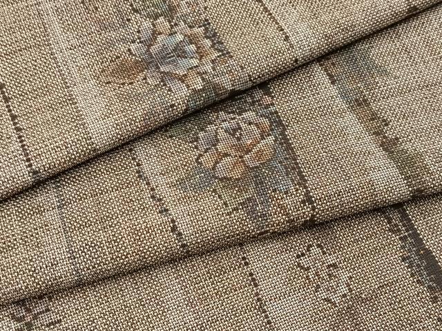 平和屋着物■本場大島紬　9マルキ　立涌花文　正絹　逸品　BAAX9770yc