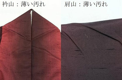 平和屋着物■上質な紬　霞文　正絹　逸品　BAAX9773yc