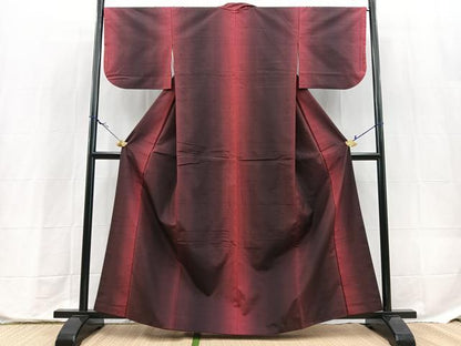平和屋着物■上質な紬　霞文　正絹　逸品　BAAX9773yc