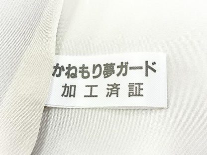 平和屋着物●訪問着　総刺繍　色紙桜文　金糸　正絹　逸品　BAAX9775yc