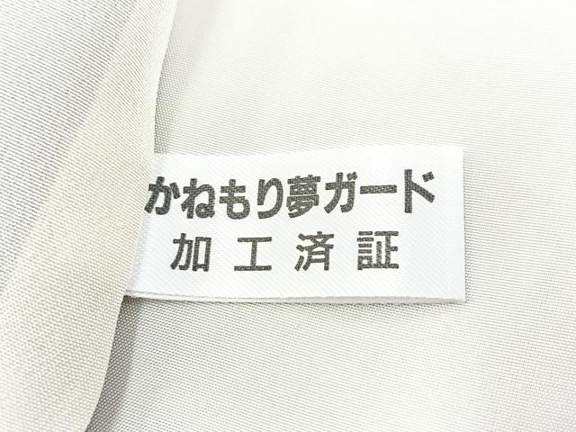 平和屋着物●訪問着　総刺繍　色紙桜文　金糸　正絹　逸品　BAAX9775yc