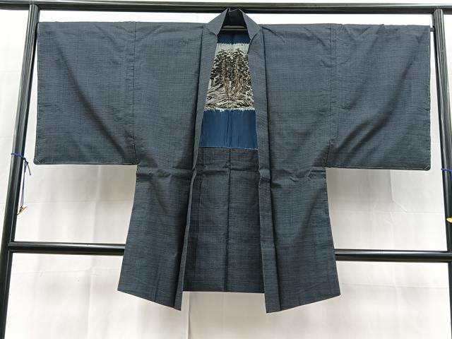 平和屋着物＃男性　長羽織　本場大島紬　100亀甲　総詰め　正絹　逸品　未使用　BAAX9781yc