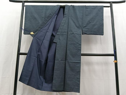 平和屋着物■男性　本場大島紬　100亀甲　総詰め　証紙付き　正絹　逸品　BAAX9783yc