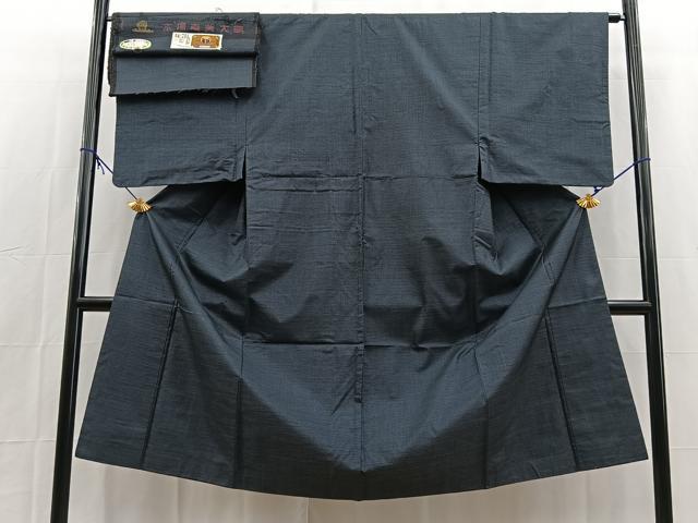 平和屋着物■男性　本場大島紬　100亀甲　総詰め　証紙付き　正絹　逸品　BAAX9783yc