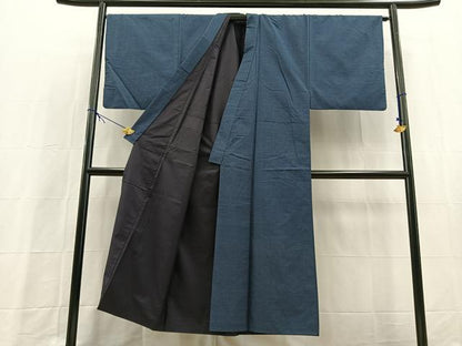 平和屋着物■男性　本場大島紬　80亀甲　総詰め　正絹　逸品　BAAX9784yc