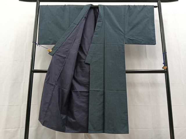 平和屋着物■男性　本場大島紬　100亀甲　総詰め　正絹　逸品　BAAX9785yc