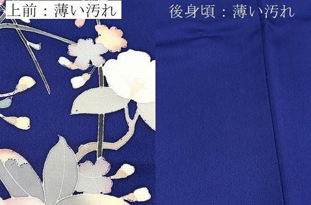 平和屋着物■訪問着　友禅　枝花文　正絹　逸品　BAAX9786yc