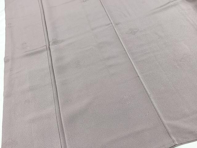 平和屋着物■女優　朝丘雪路　色無地　花蝶地紋　薄色　正絹　逸品　BAAX9802yc