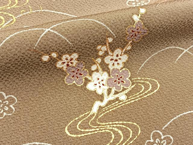 平和屋着物■訪問着　文箱梅文　暈し染め　金彩　正絹　逸品　BAAX9809yc