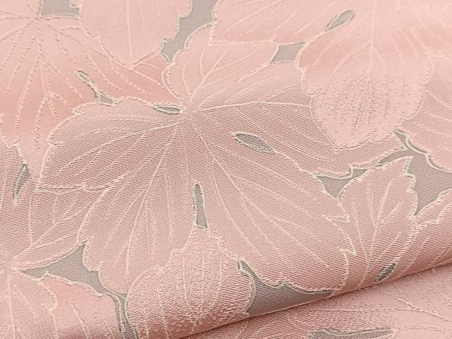 平和屋着物●上質な小紋　地紋起こし　草葉文　正絹　逸品　BAAX9813yc