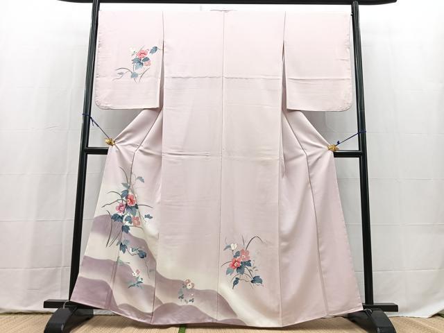 平和屋着物■訪問着　花鳥文　暈し染め　正絹　逸品　BAAX9816yc