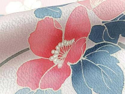 平和屋着物■訪問着　花鳥文　暈し染め　正絹　逸品　BAAX9816yc