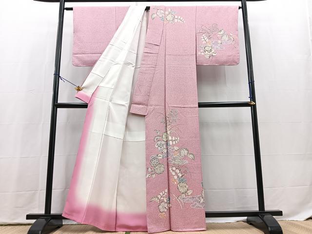 平和屋着物●訪問着　辻が花　暈し染め　正絹　逸品　未使用　BAAX9826yc