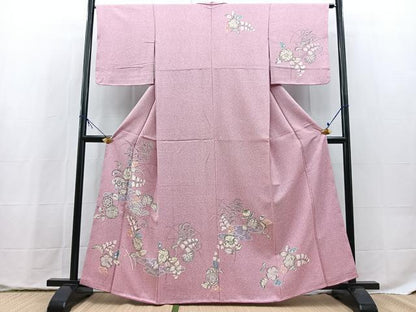 平和屋着物●訪問着　辻が花　暈し染め　正絹　逸品　未使用　BAAX9826yc