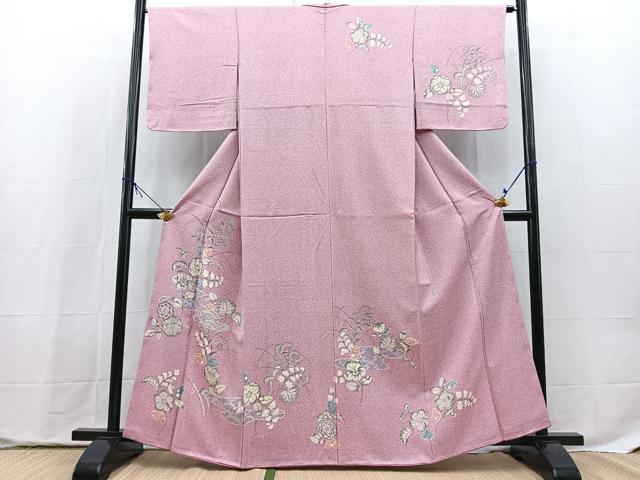 平和屋着物●訪問着　辻が花　暈し染め　正絹　逸品　未使用　BAAX9826yc