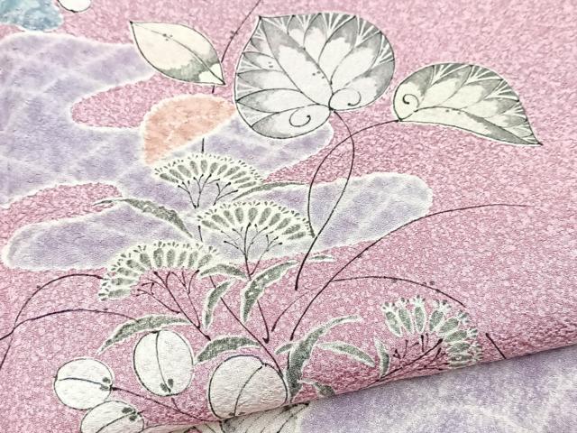 平和屋着物●訪問着　辻が花　暈し染め　正絹　逸品　未使用　BAAX9826yc