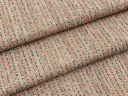 平和屋着物■上質な小紋　縞　正絹　逸品　BAAX9828yc
